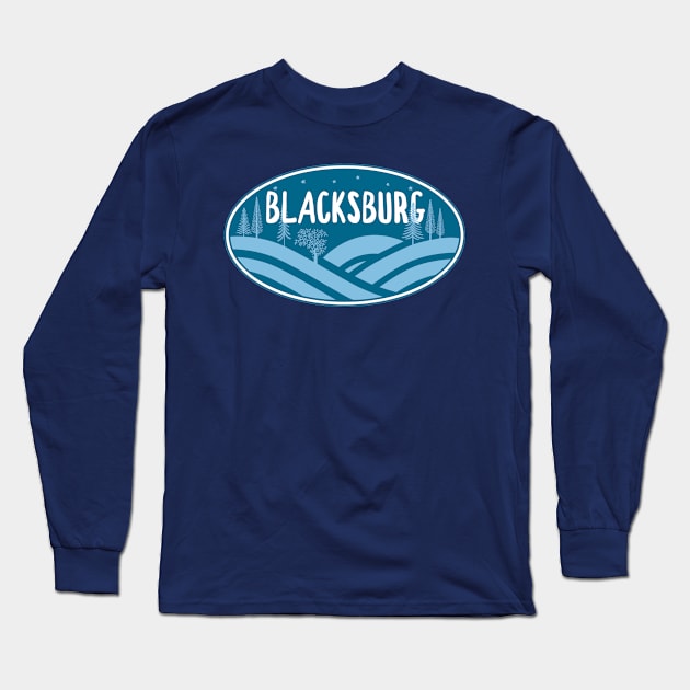 Blacksburg Virginia Outdoors Long Sleeve T-Shirt by esskay1000